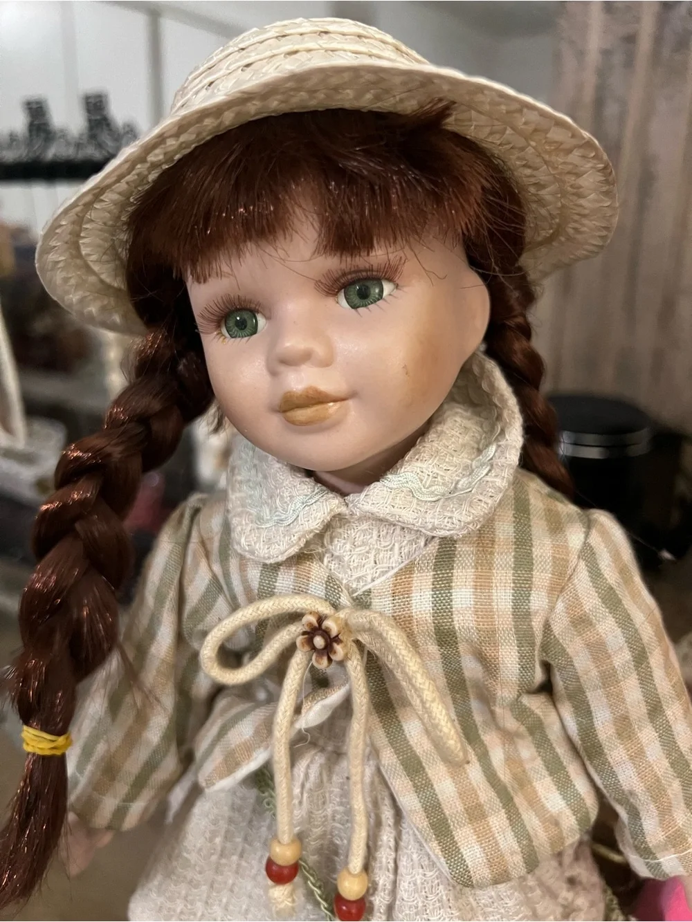 Vintage 12” Porcelain Collector Doll.